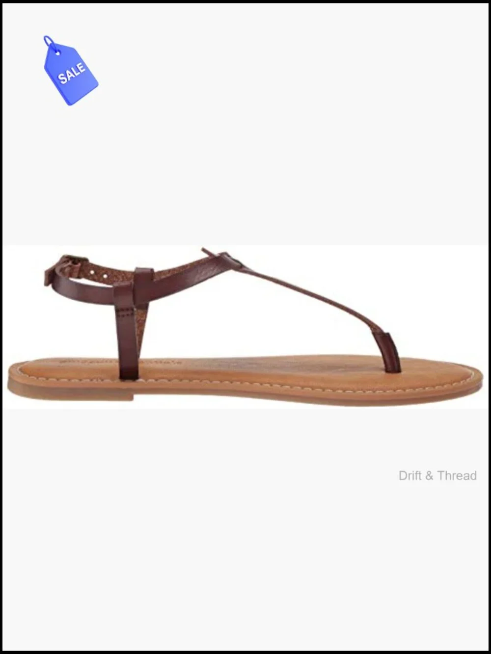 Adjustable Ankle Strap Sandal with Memory Foam Insole